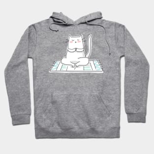 Zen Cat Doing Yoga Hoodie